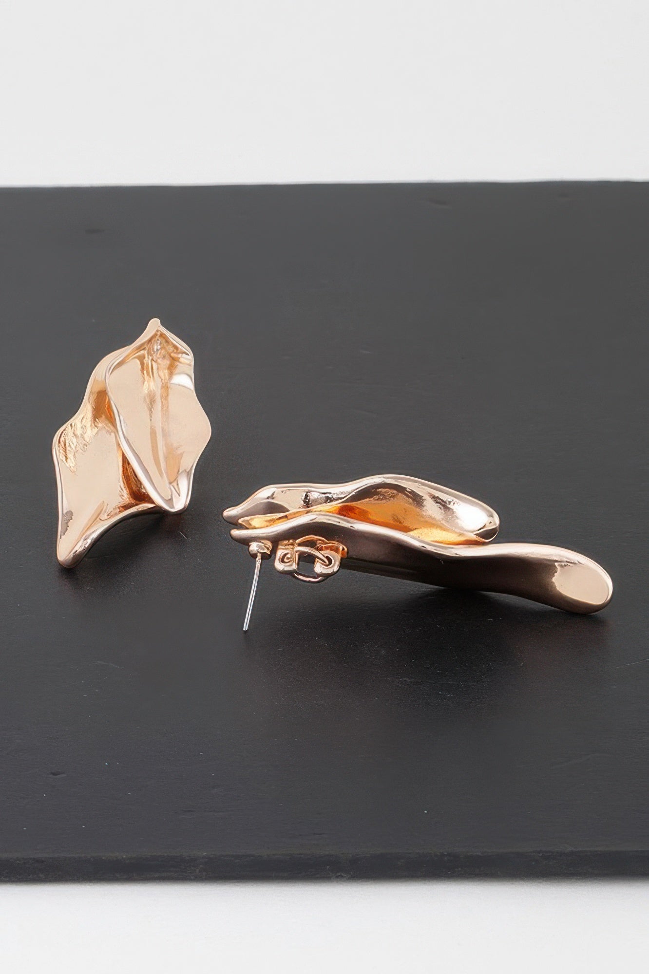 Shiny Double Leaf Drop Earrings - It's a Girly Place