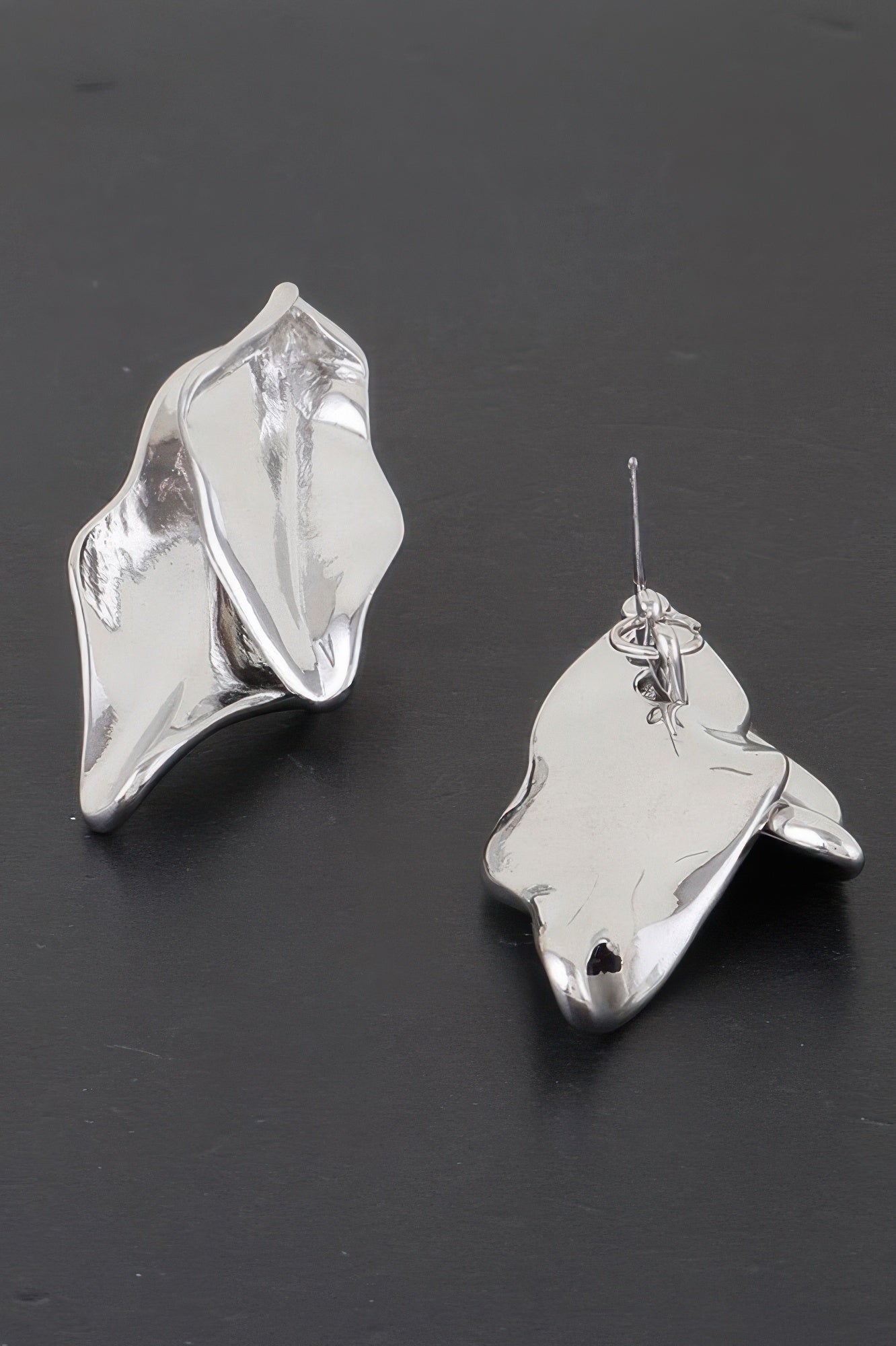 Shiny Double Leaf Drop Earrings - It's a Girly Place