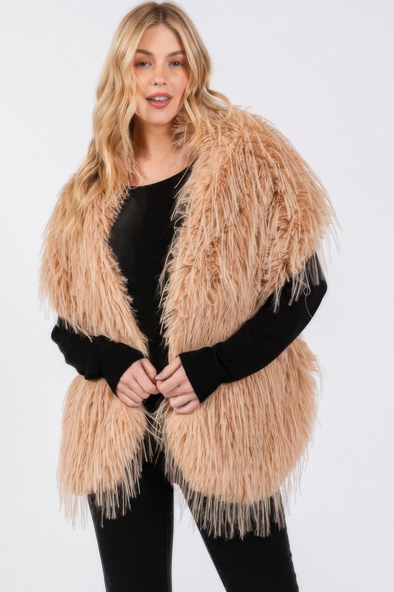 Faux Fur Pull Through Shawl - It's a Girly Place