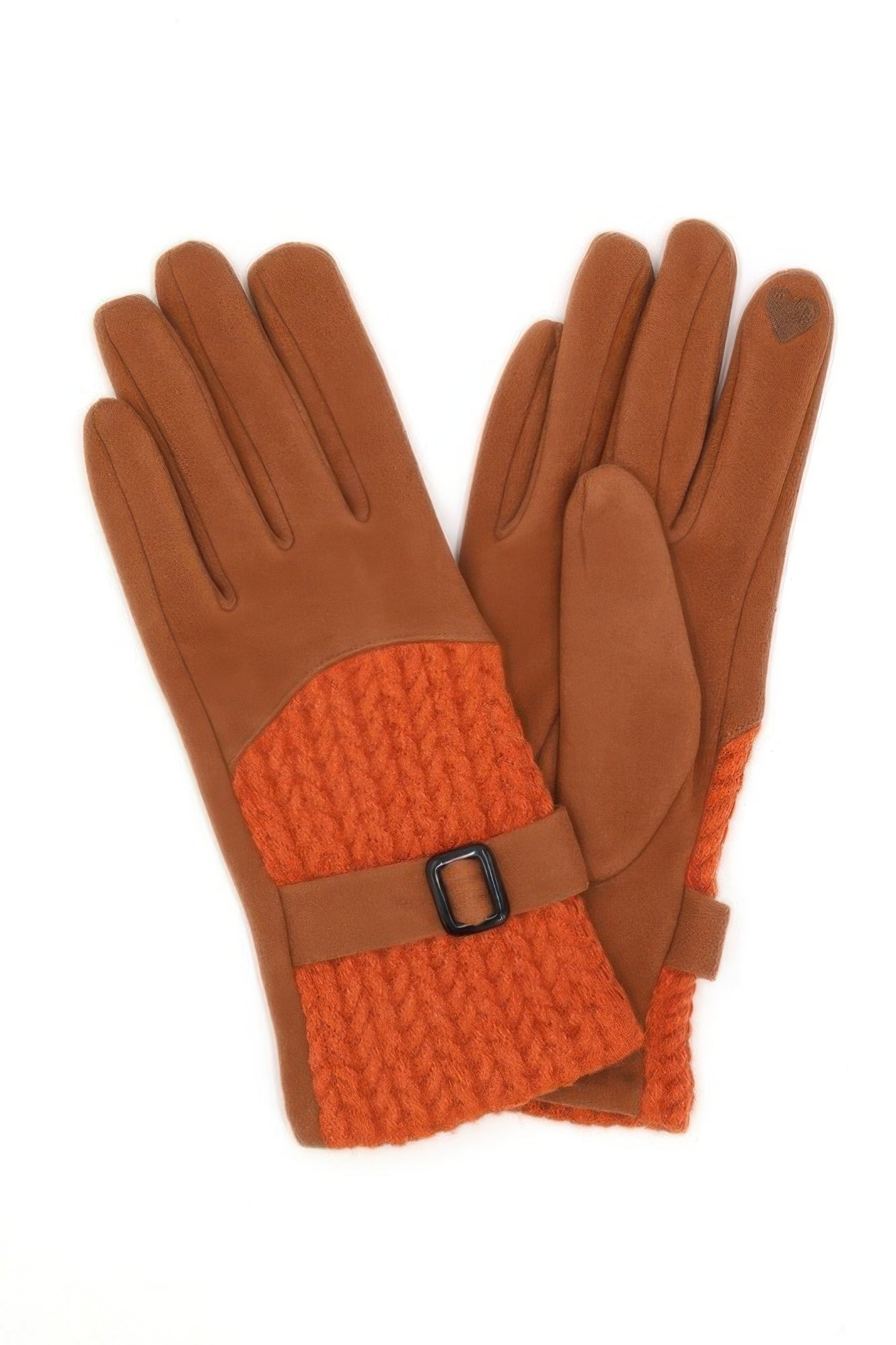 Cable And Band Detailed Smart Touch Gloves - It's a Girly Place