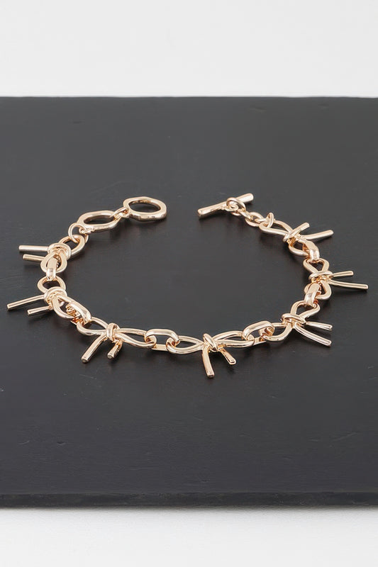 Bow Chain Bracelet - It's a Girly Place