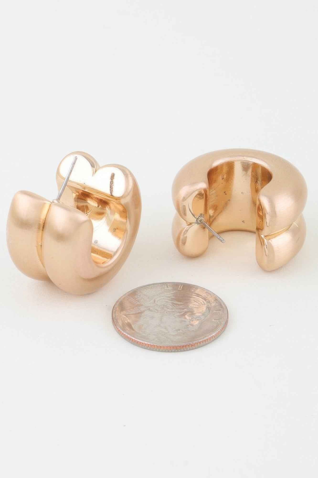 Double Matte Hoop Earrings