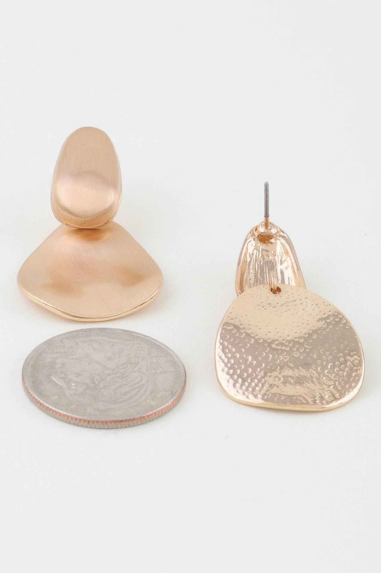 Minimal Matte Drop Earrings