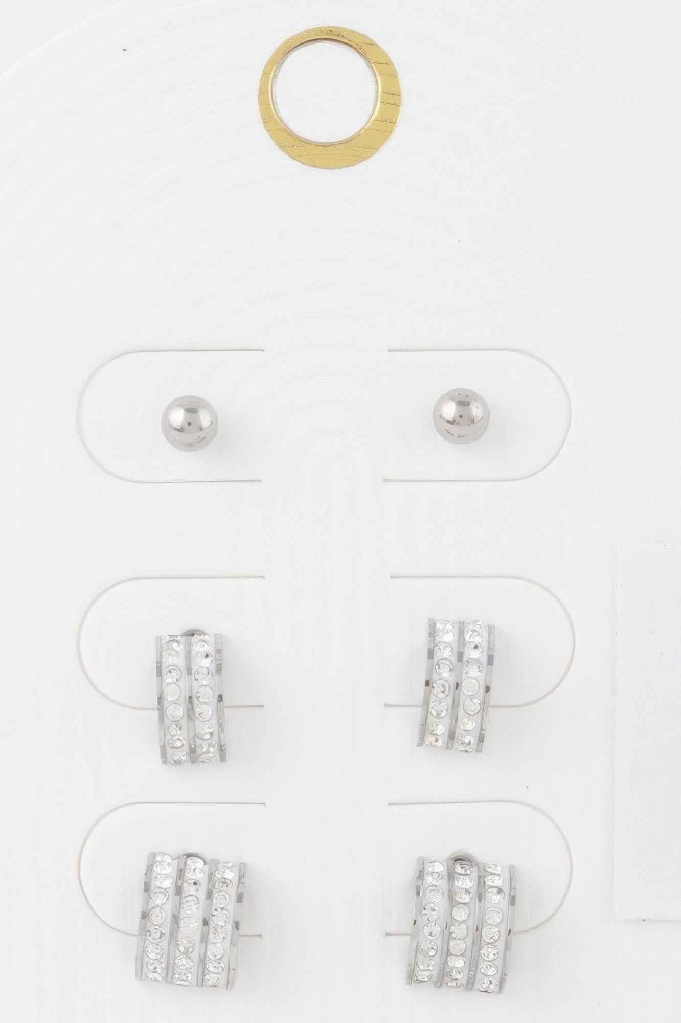 Multi Rhinestone Earrings Set