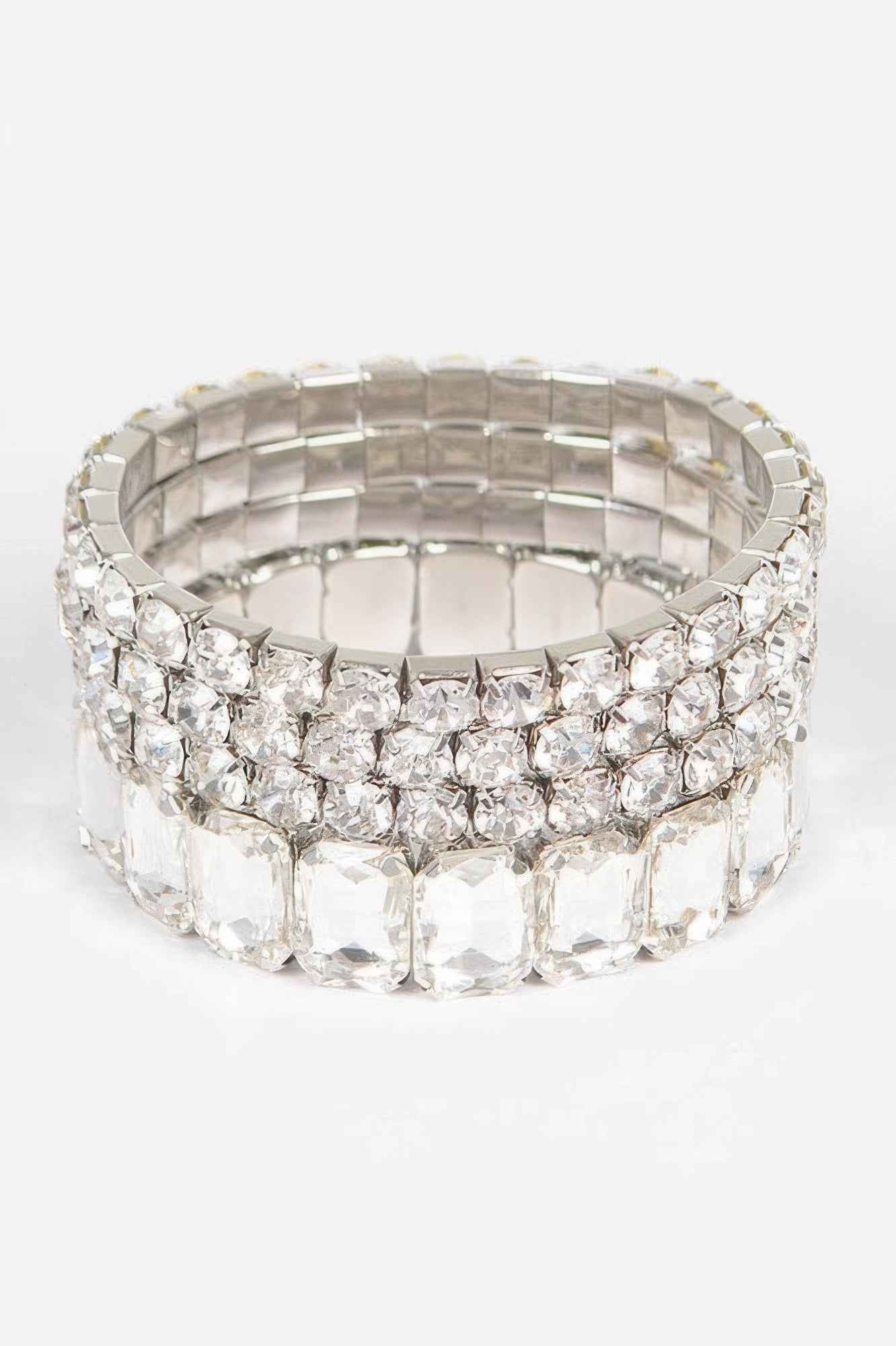 Multi Acrylic Stone Stretch Bracelet