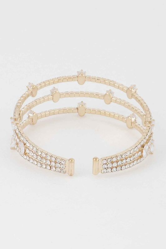 Cubic Rhinestone Bracelets