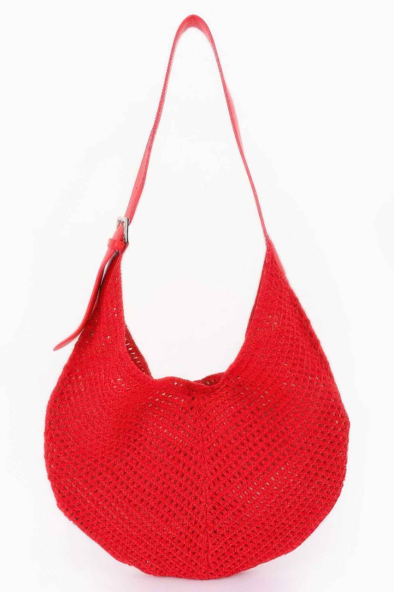 Mesh Crochet Shoulder With Pouch