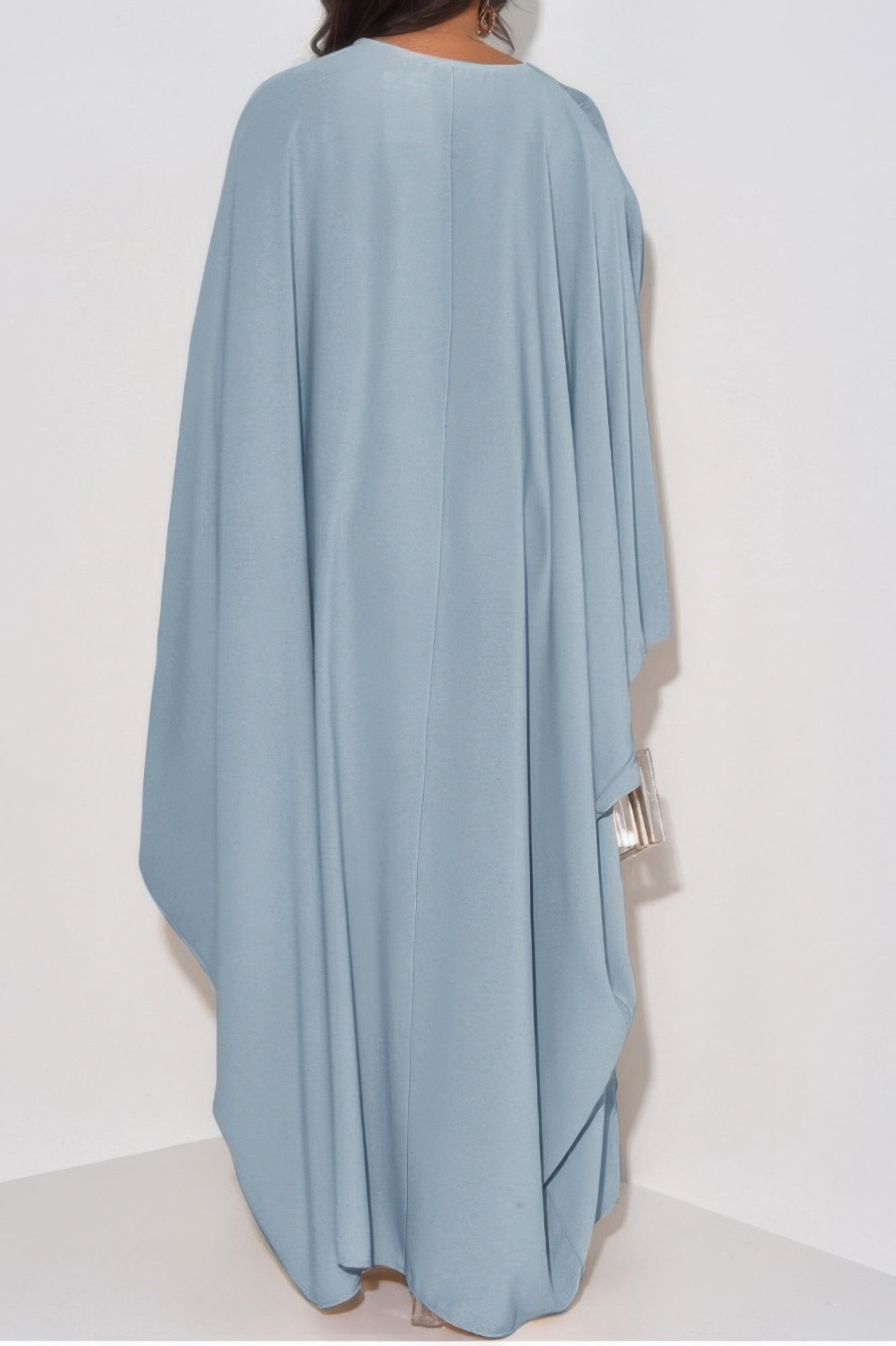 Plain V Neck Loose Fit Shift Maxi Dress - It's a Girly Place