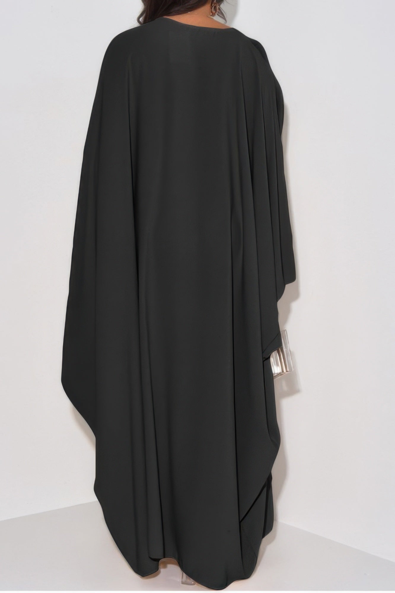 Plain V Neck Loose Fit Shift Maxi Dress - It's a Girly Place