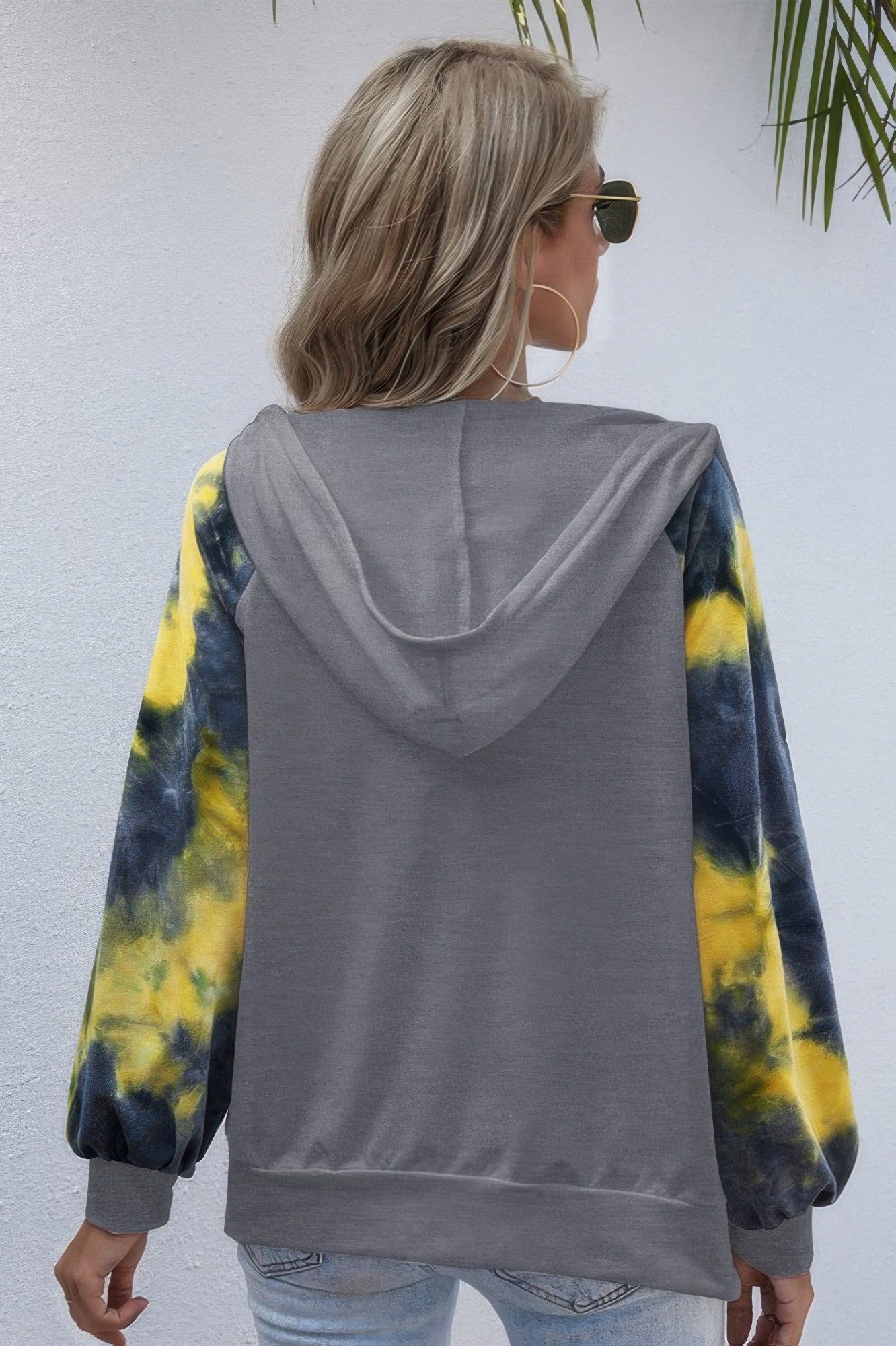 Tie Dye Full Zip Front Open Loose Hoodie - It's a Girly Place