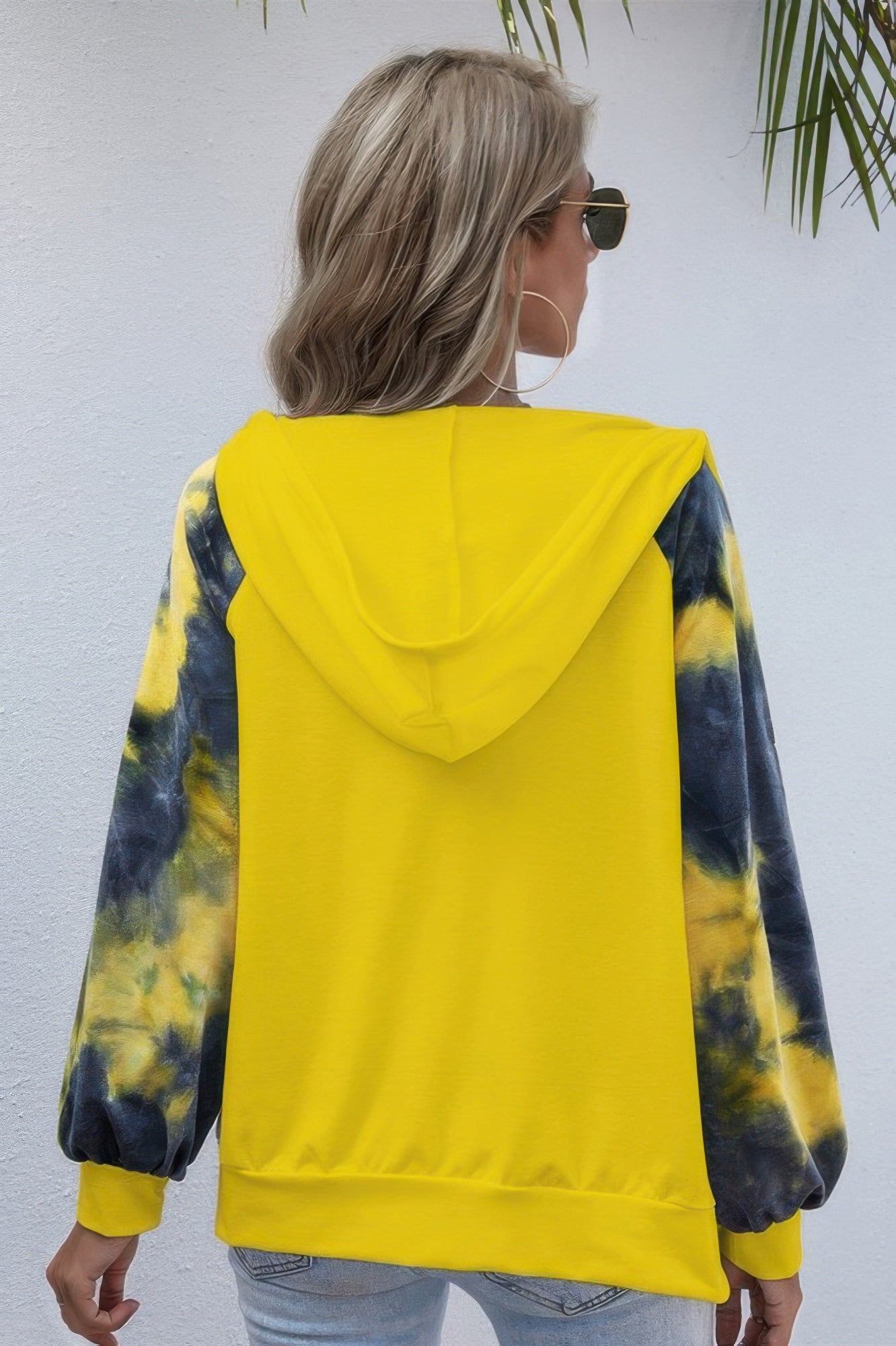 Tie Dye Full Zip Front Open Loose Hoodie - It's a Girly Place