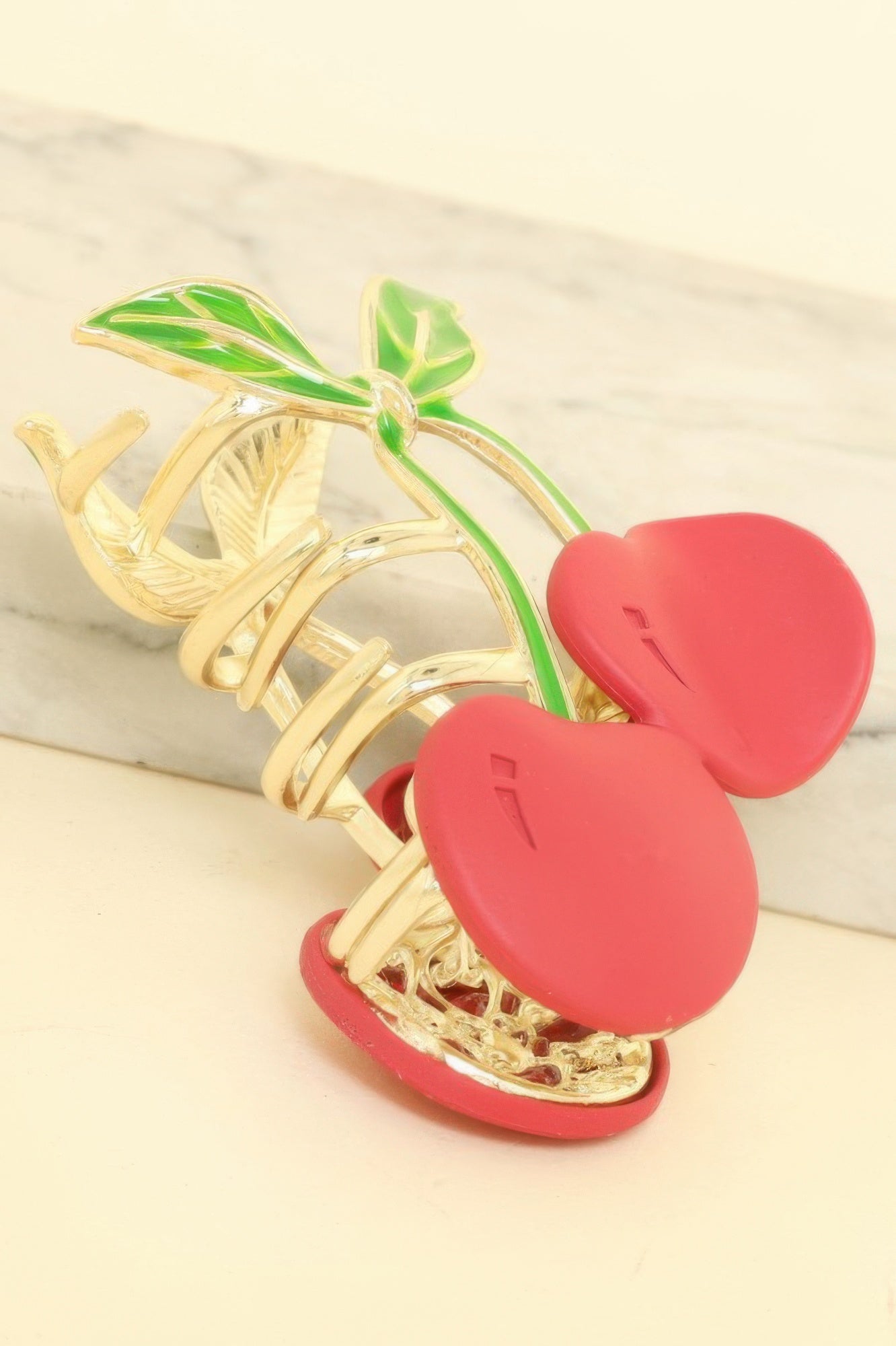 Cherry Shaped Metal Hair Claw Clip - It's a Girly Place