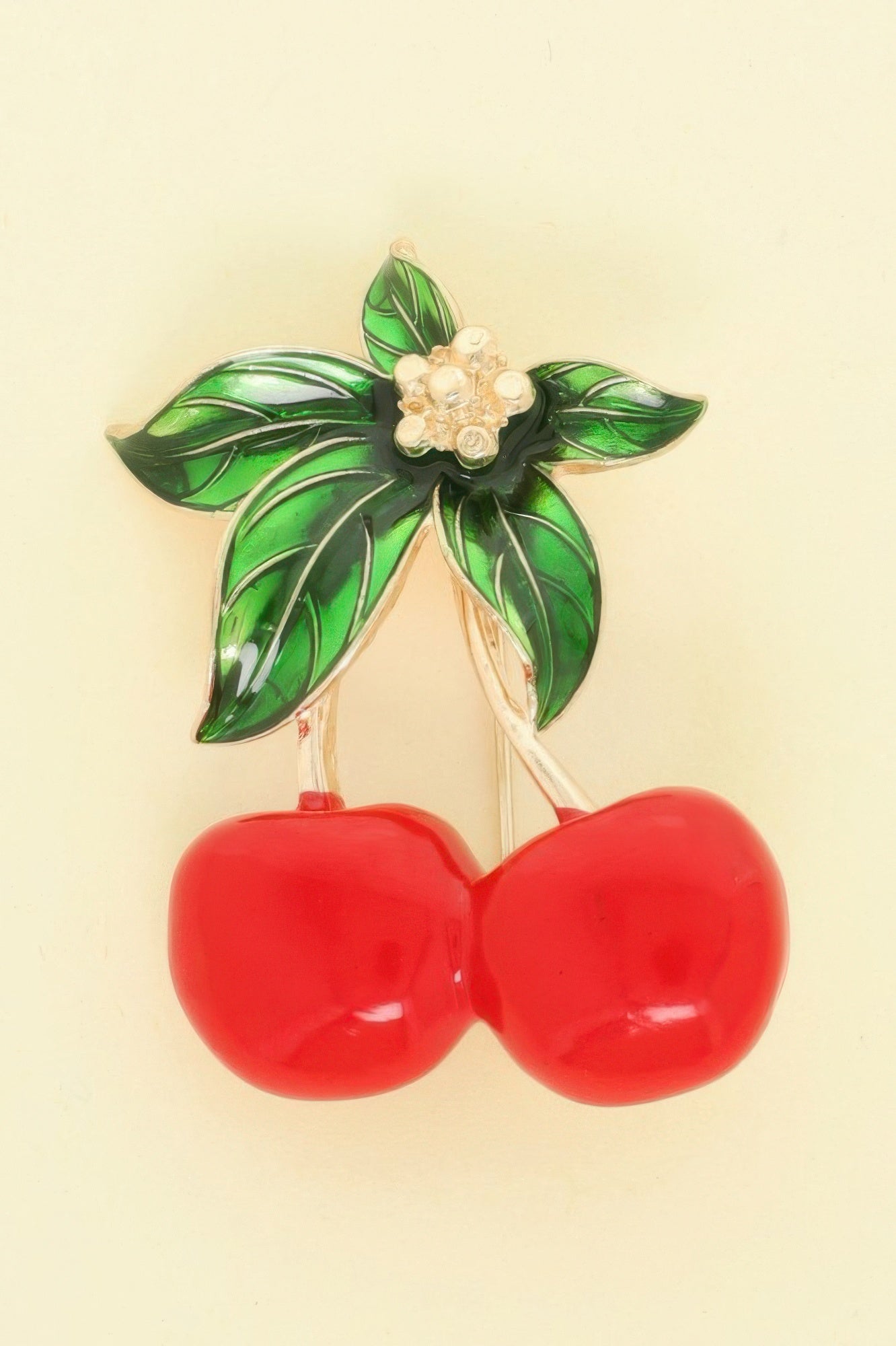 Cherry Resin Brooch Pin - It's a Girly Place