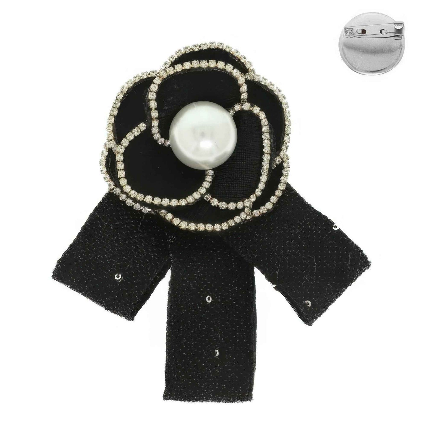 Flower Ribbon Brooch Pin
