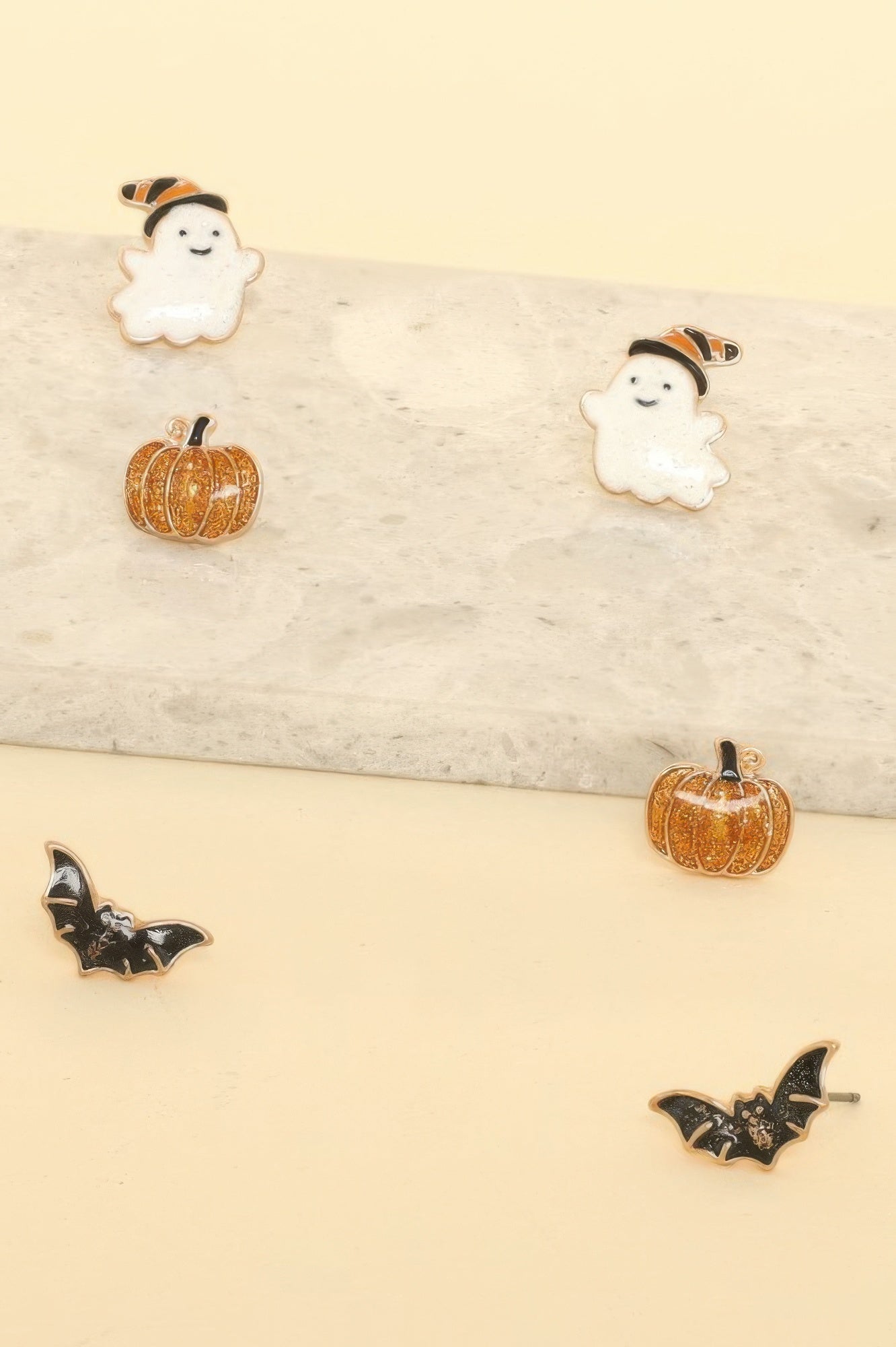 3-pack Halloween Themed Enamel Post Earrings - It's a Girly Place