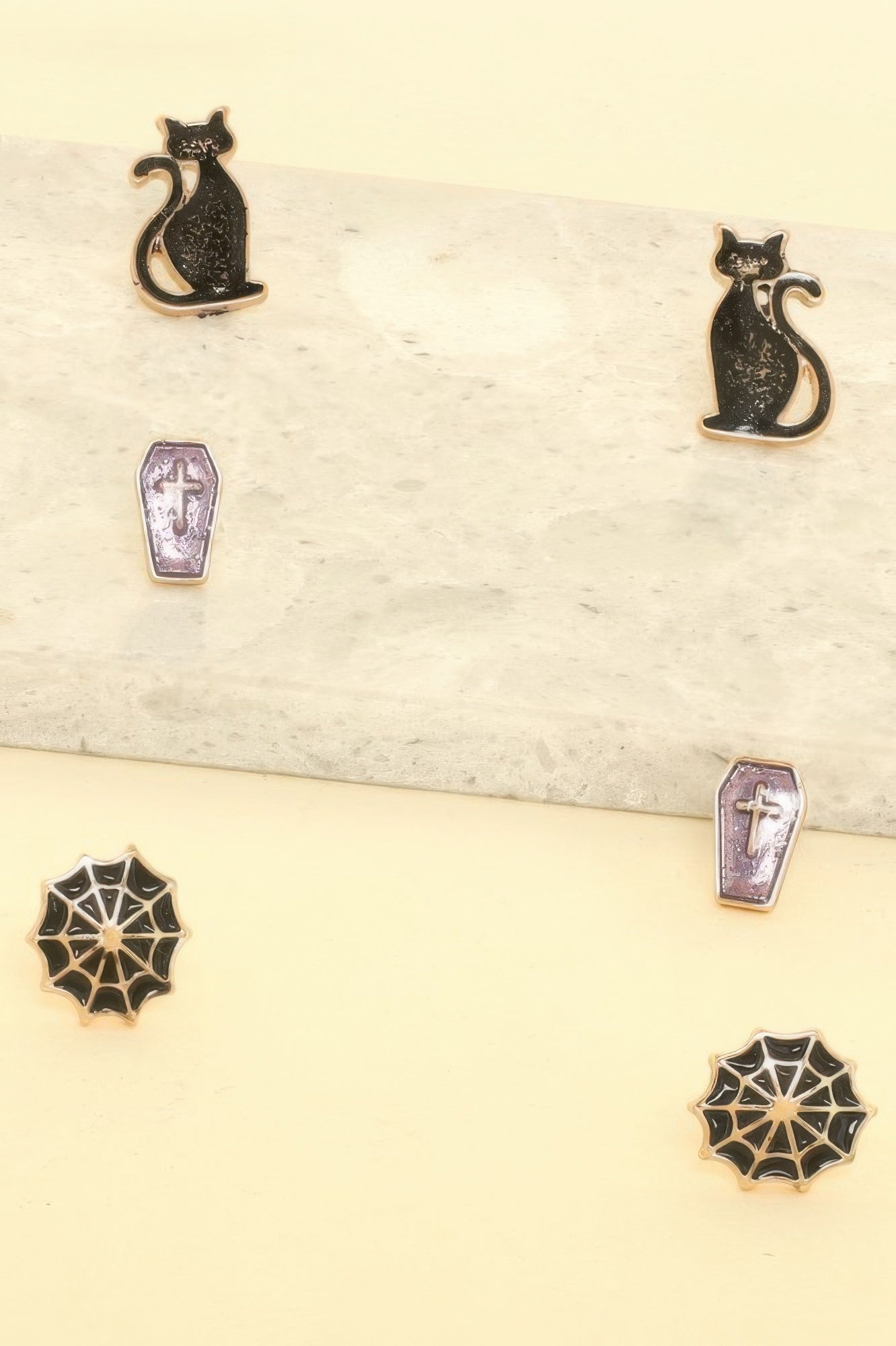 3-pack Halloween Themed Enamel Post Earrings - It's a Girly Place