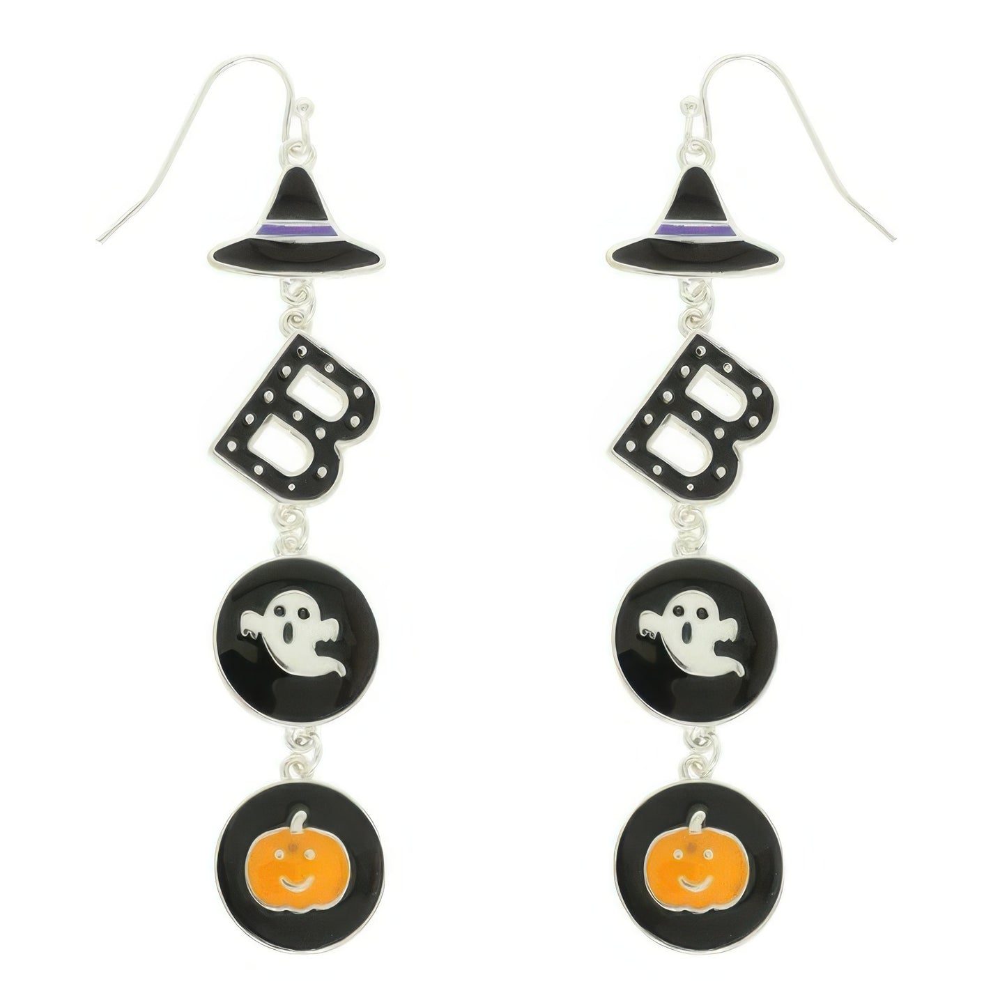 Halloween Themed Witched Enamel Earrings - It's a Girly Place