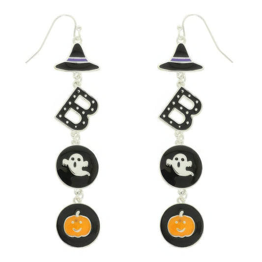 Halloween Themed Witched Enamel Earrings - It's a Girly Place