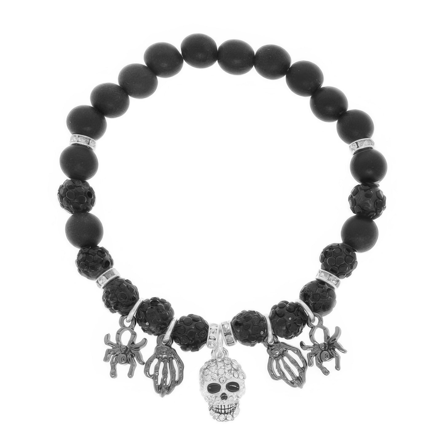 Halloween Theme Charm Stretch Bead Bracelet - It's a Girly Place