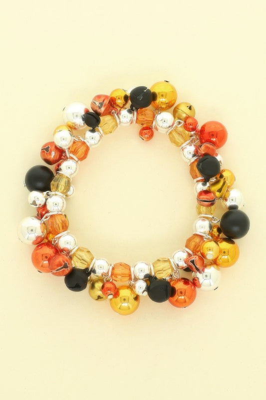 Halloween Harvest Theme Multicolor Charm Bracelet - It's a Girly Place
