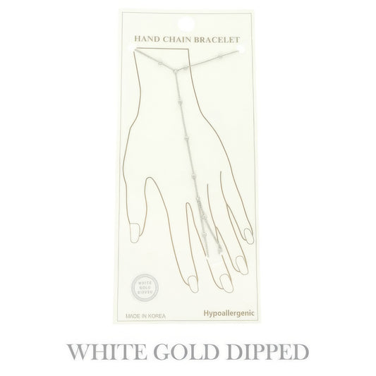 Gold-plated Rope-styled Hand Chain Bracelet - It's a Girly Place