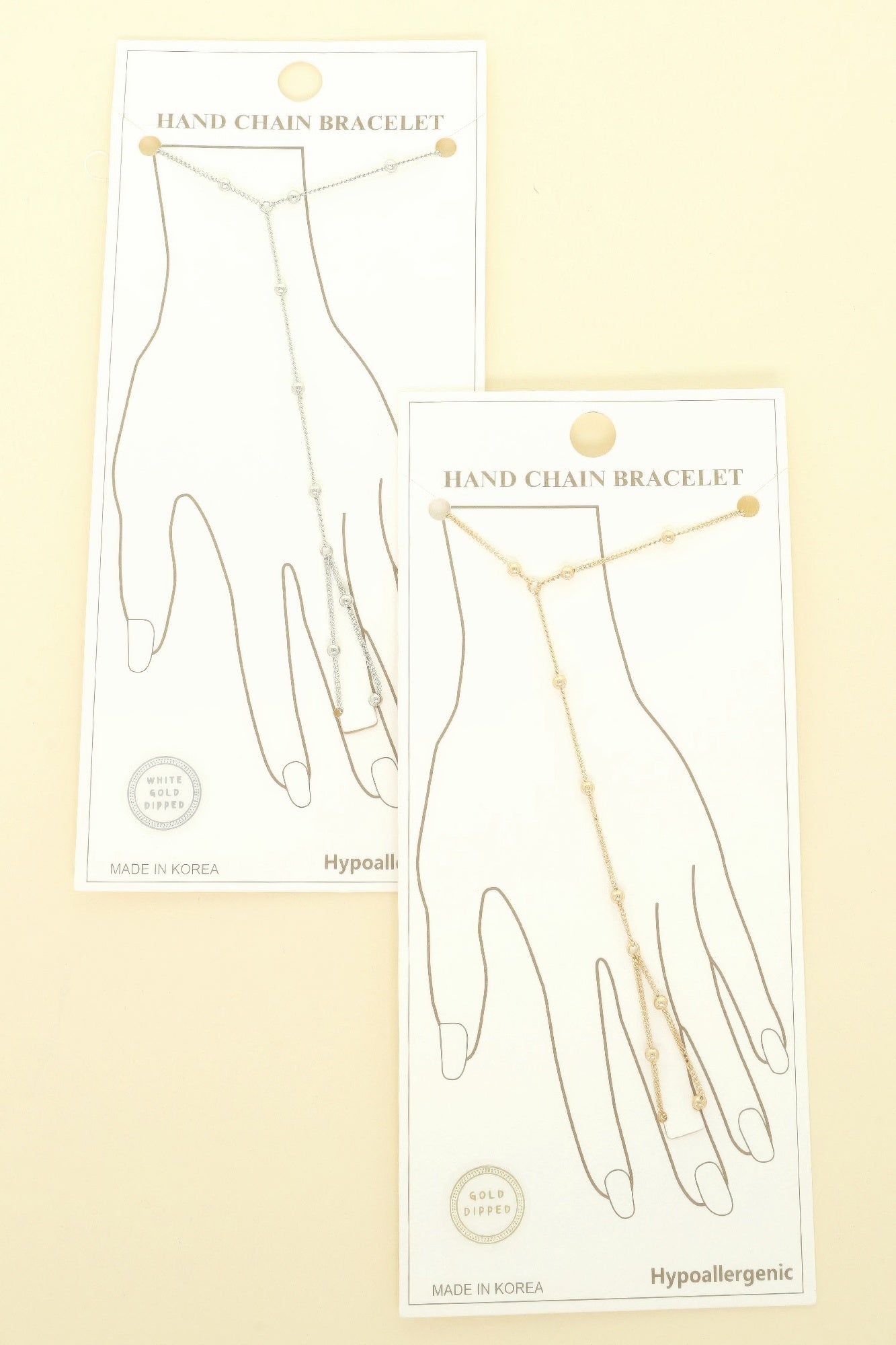 Gold-plated Rope-styled Hand Chain Bracelet - It's a Girly Place