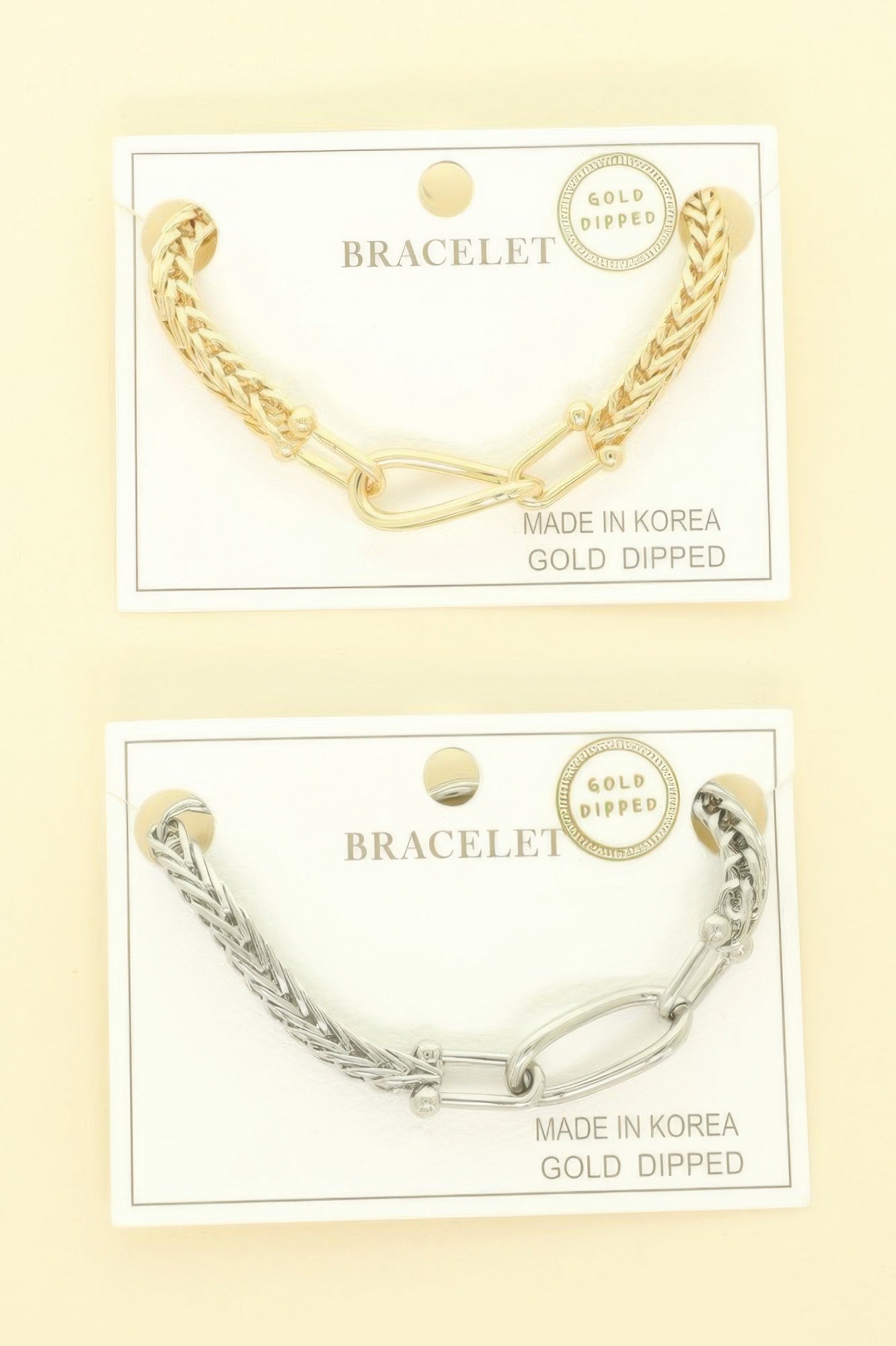 Gold-plated Oval Link Rope-style Chain Bracelet - It's a Girly Place