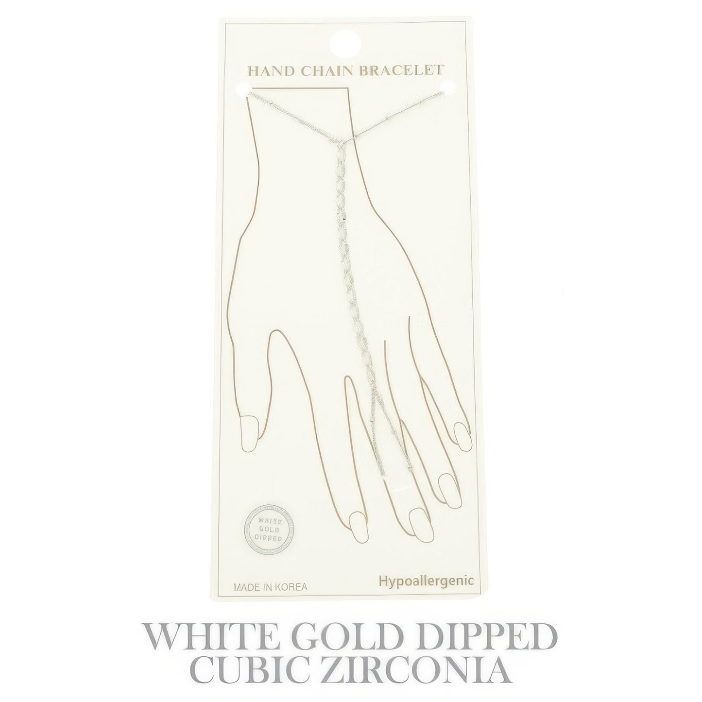 Gold-plated Twisted Hand Chain Bracelet - It's a Girly Place