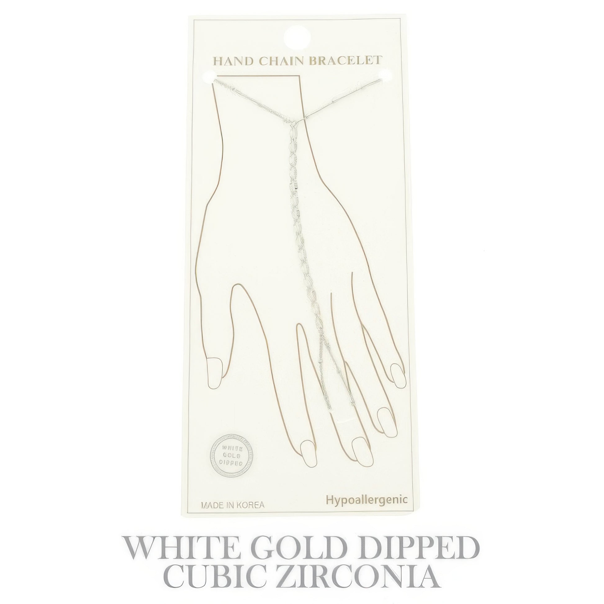Gold-plated Twisted Hand Chain Bracelet - It's a Girly Place