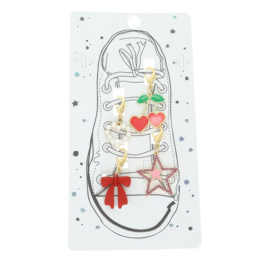 5pc Heart Theme Assorted Charm Set - It's a Girly Place