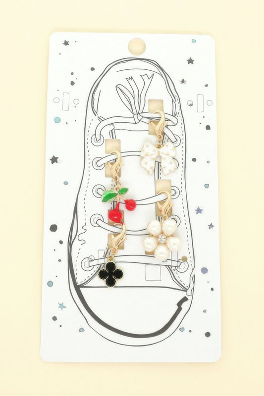 3pc Spring Theme Shoelace Charm Set - It's a Girly Place