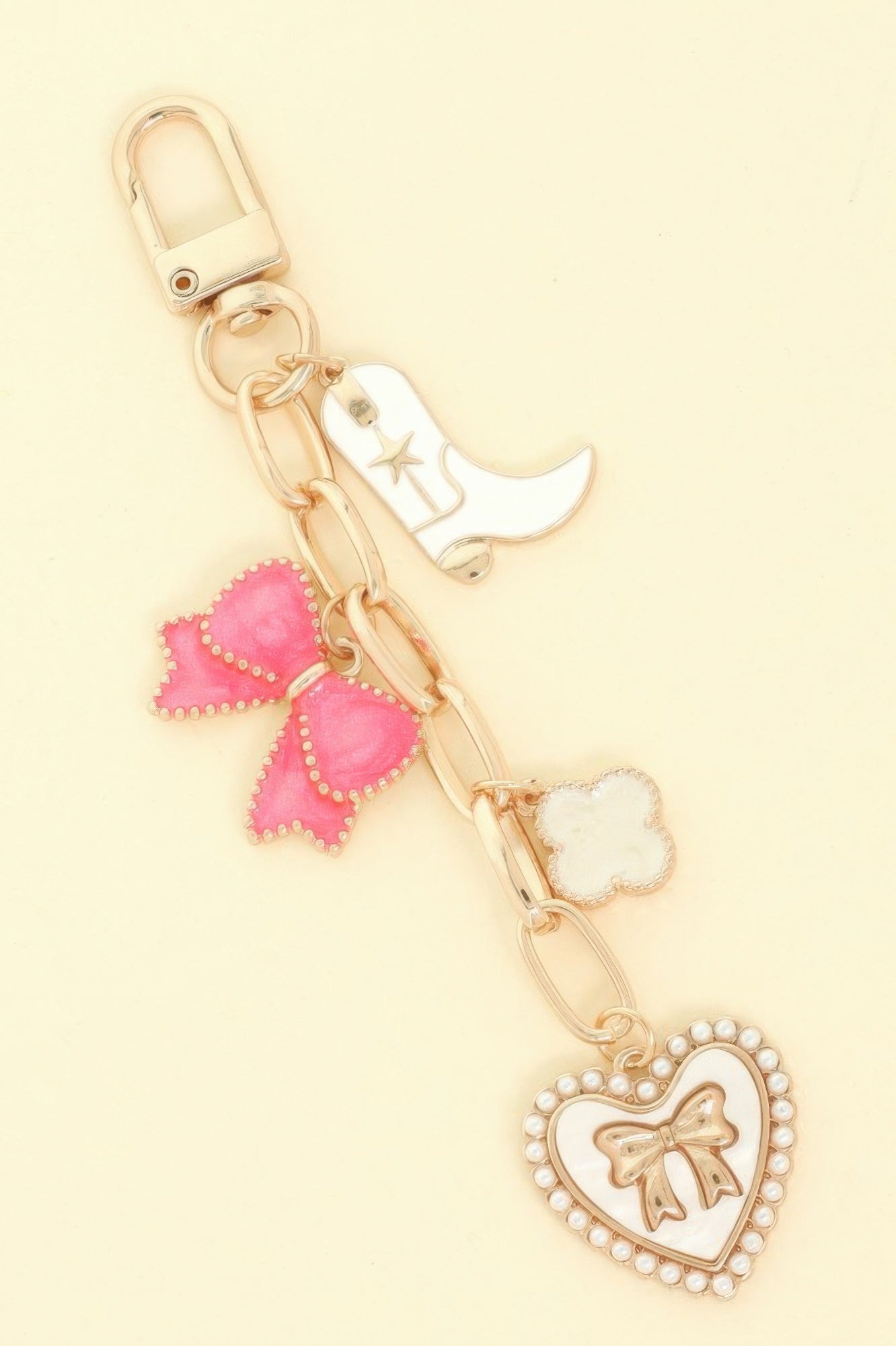 Western Theme Bag Charm Keychain - It's a Girly Place