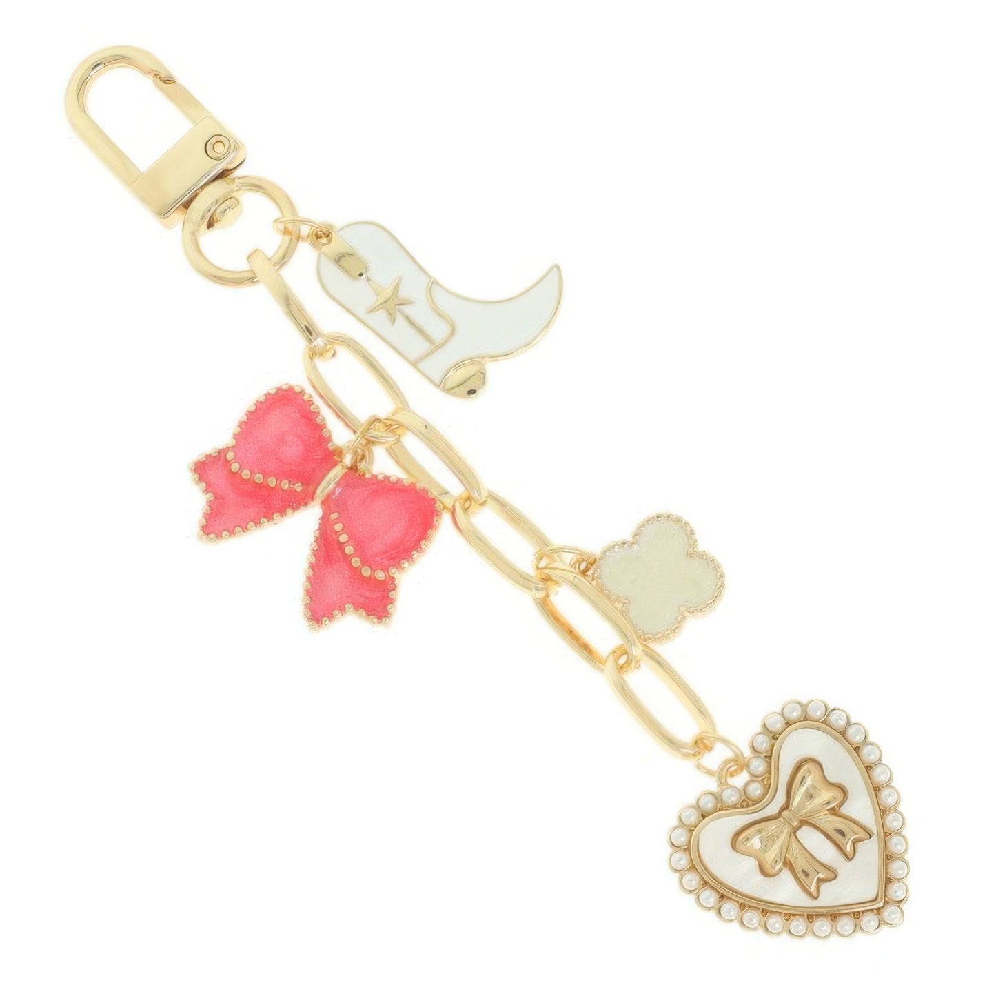 Western Theme Bag Charm Keychain - It's a Girly Place