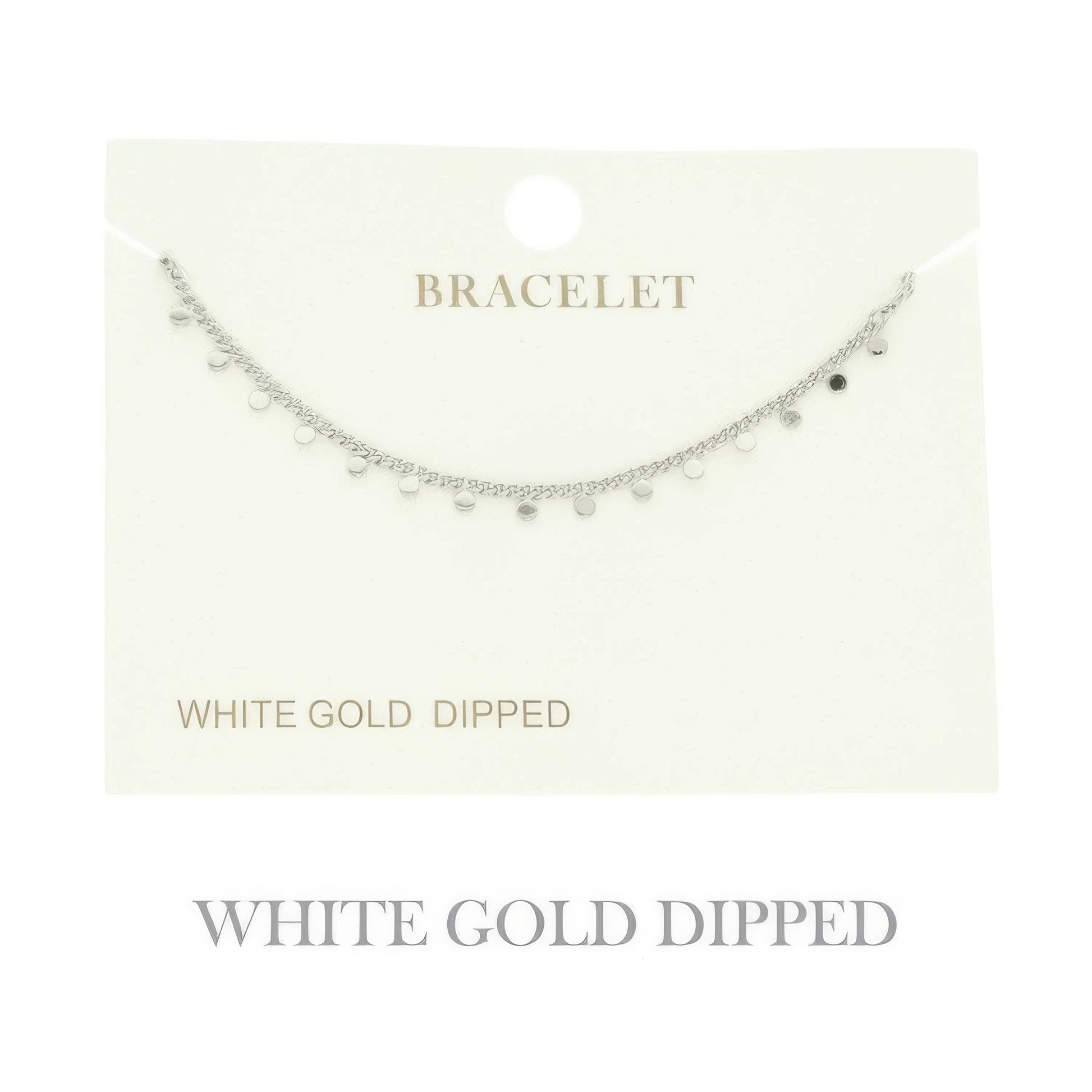 Gold Plated Disc Chain Link Bracelet - It's a Girly Place