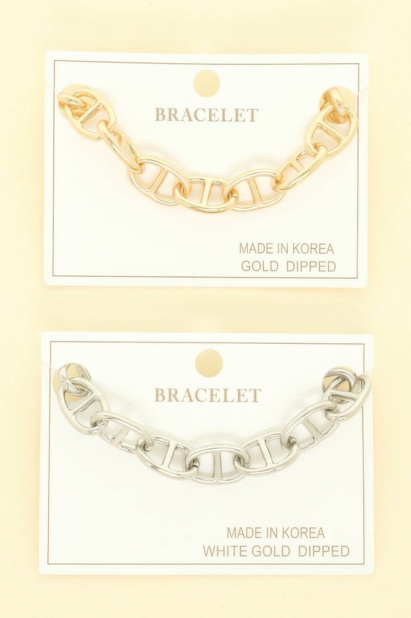 Gold Plated Chain Link Bracelet - It's a Girly Place
