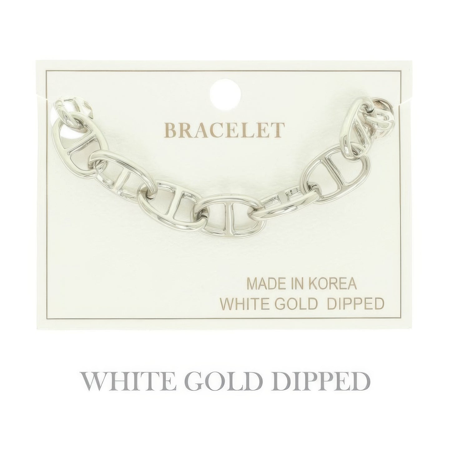 Gold Plated Chain Link Bracelet - It's a Girly Place
