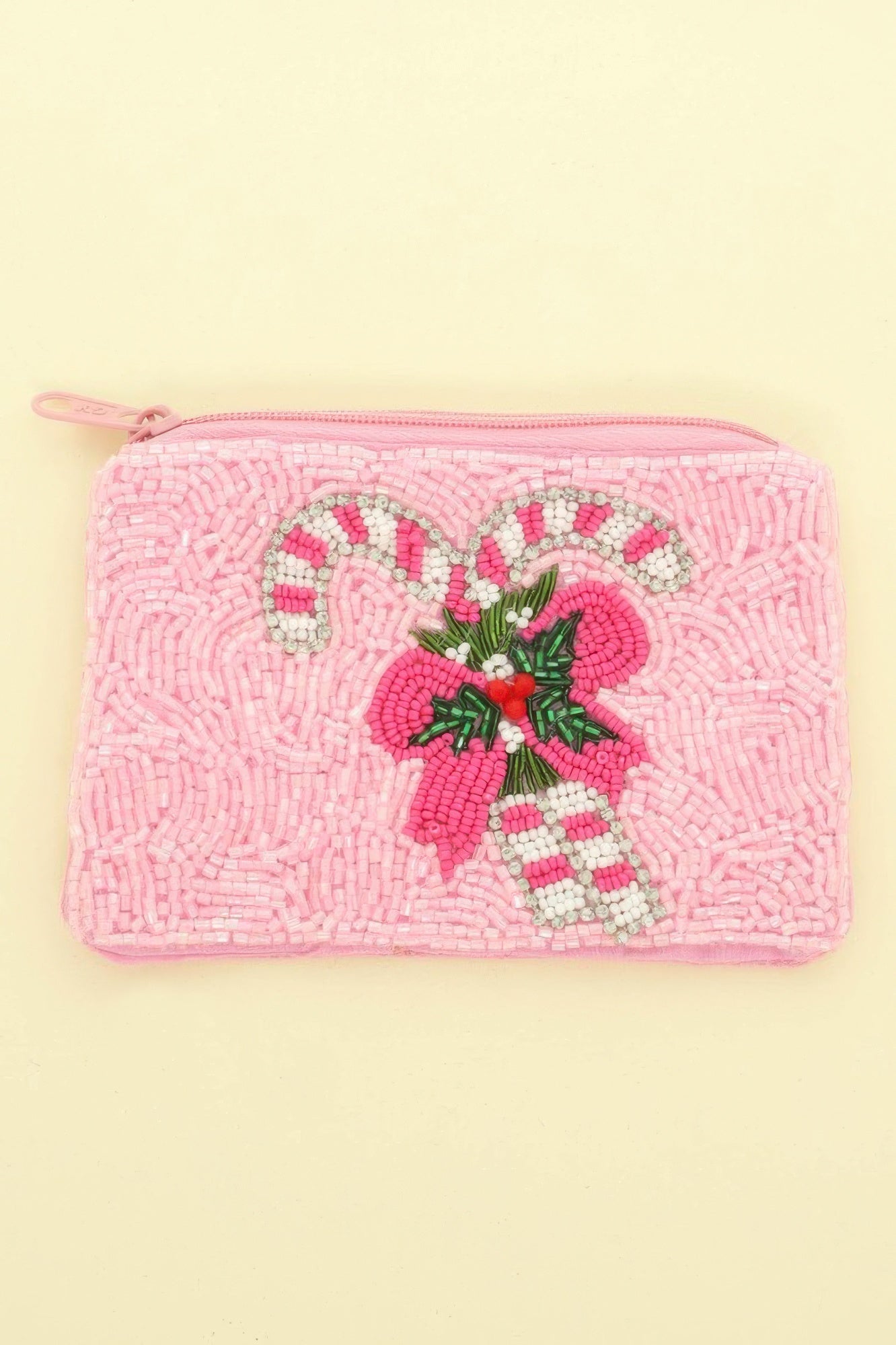 Holiday Theme Seed Beaded Coin Bag - It's a Girly Place