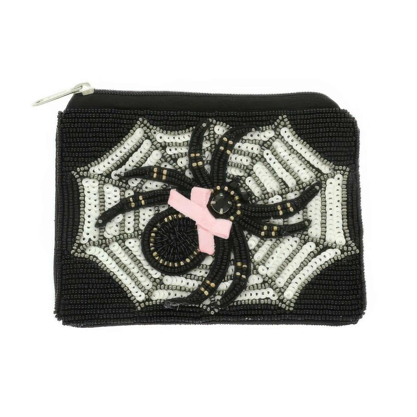 Halloween Spider Bow Beaded Coin Bag - It's a Girly Place