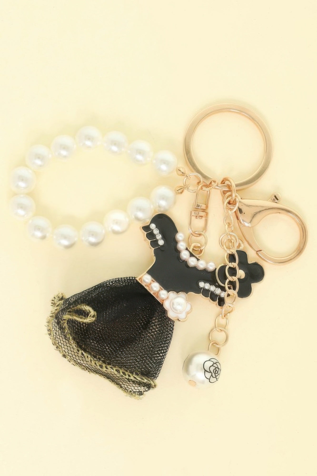 Fashionista Theme Bag Charm Keychain - It's a Girly Place