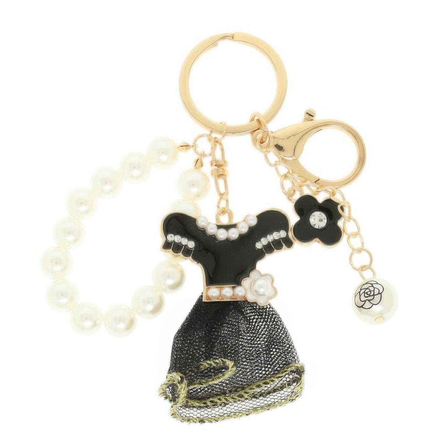 Fashionista Theme Bag Charm Keychain - It's a Girly Place