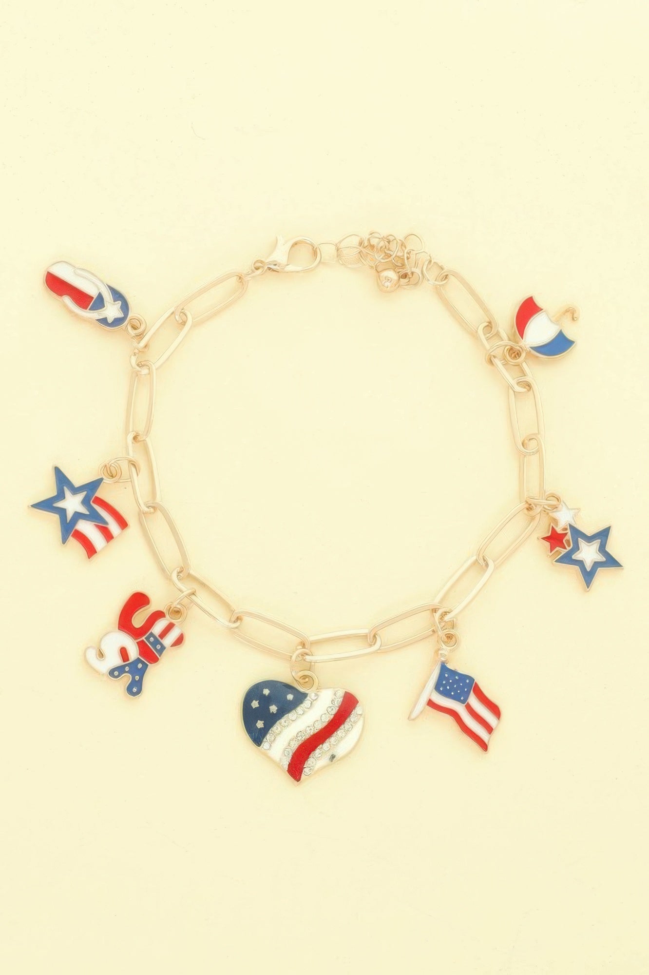 Americana Theme Charm Bracelet - It's a Girly Place