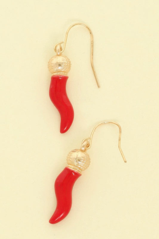 3d Red Hot Chili Pepper Dangle Earrings - It's a Girly Place