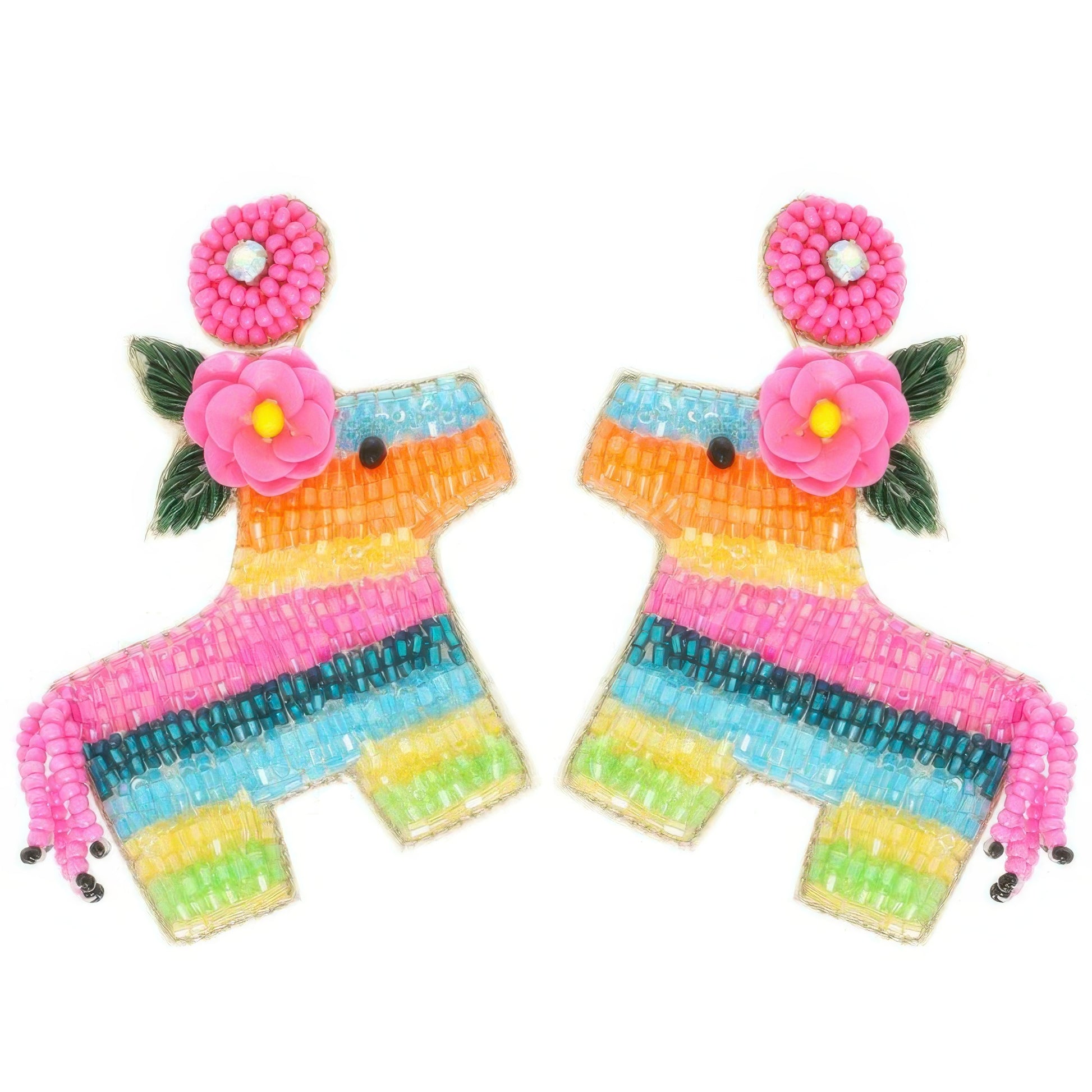Aztec Deity Theme Donkey Pinata Earrings - It's a Girly Place