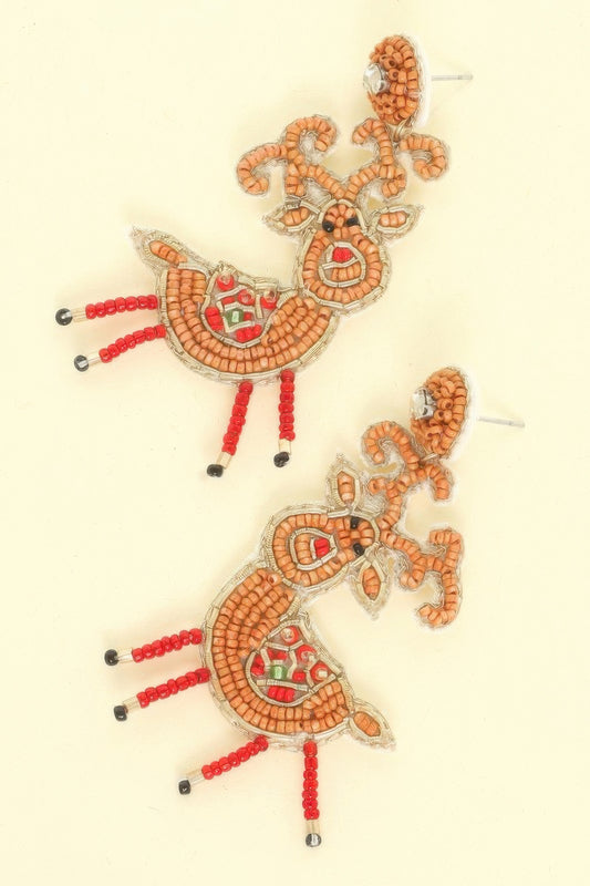 Christmas Reindeer Post Earrings - It's a Girly Place