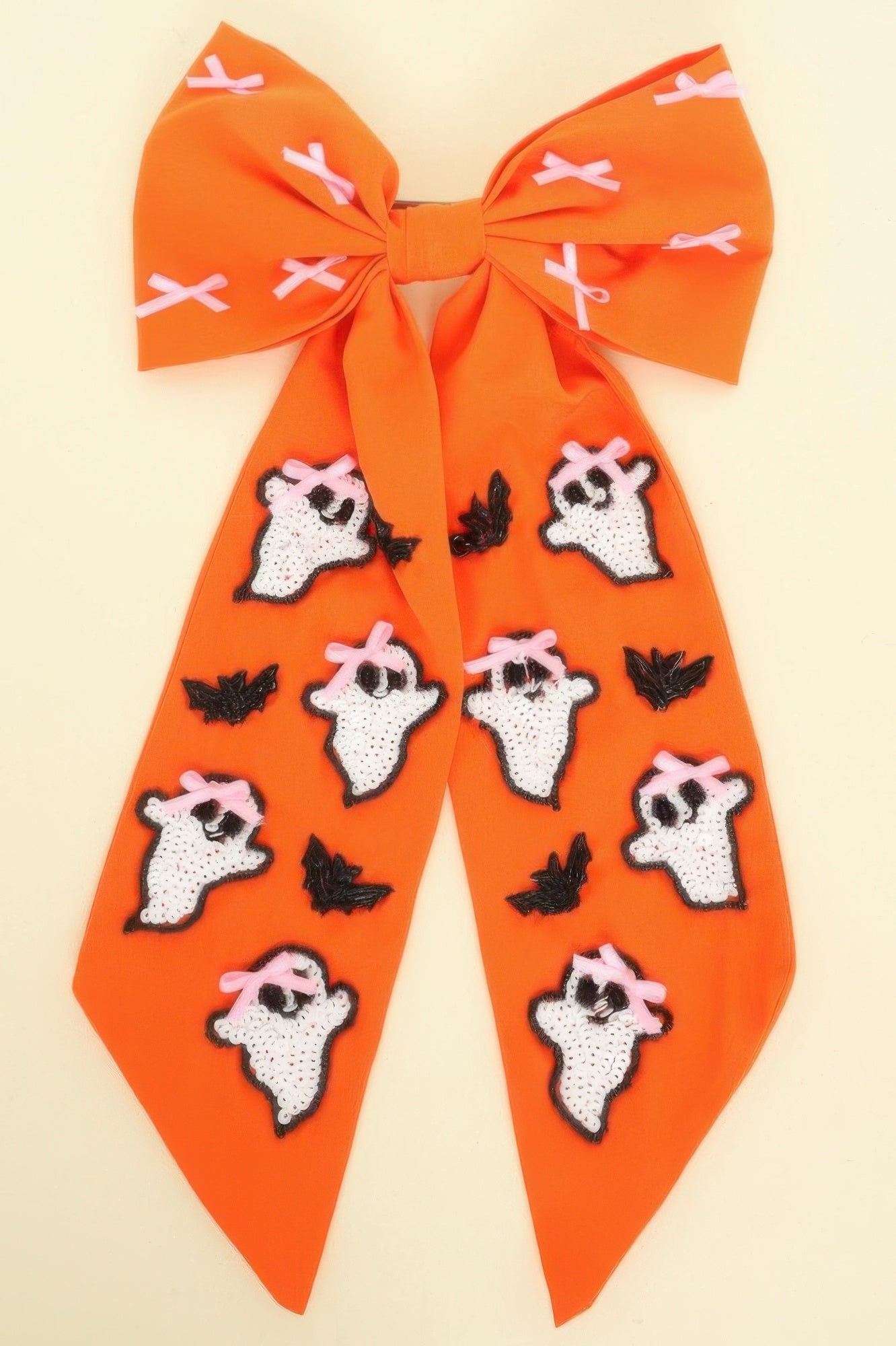 Halloween Theme Ghost Bow Barrette Hair Clip - It's a Girly Place
