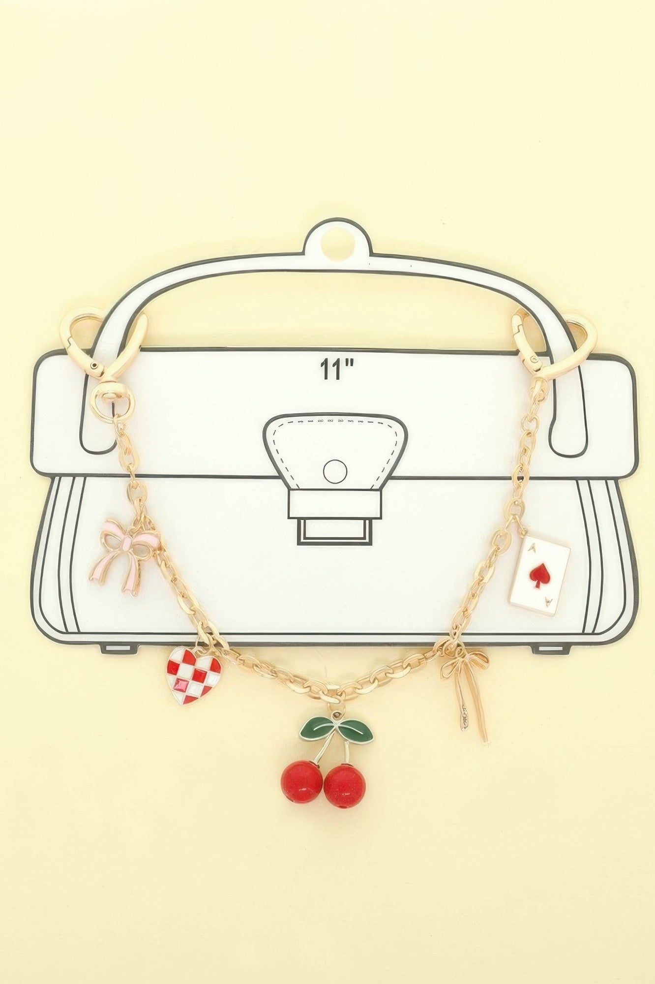 Whimsical Theme Bag Charm Chain - It's a Girly Place
