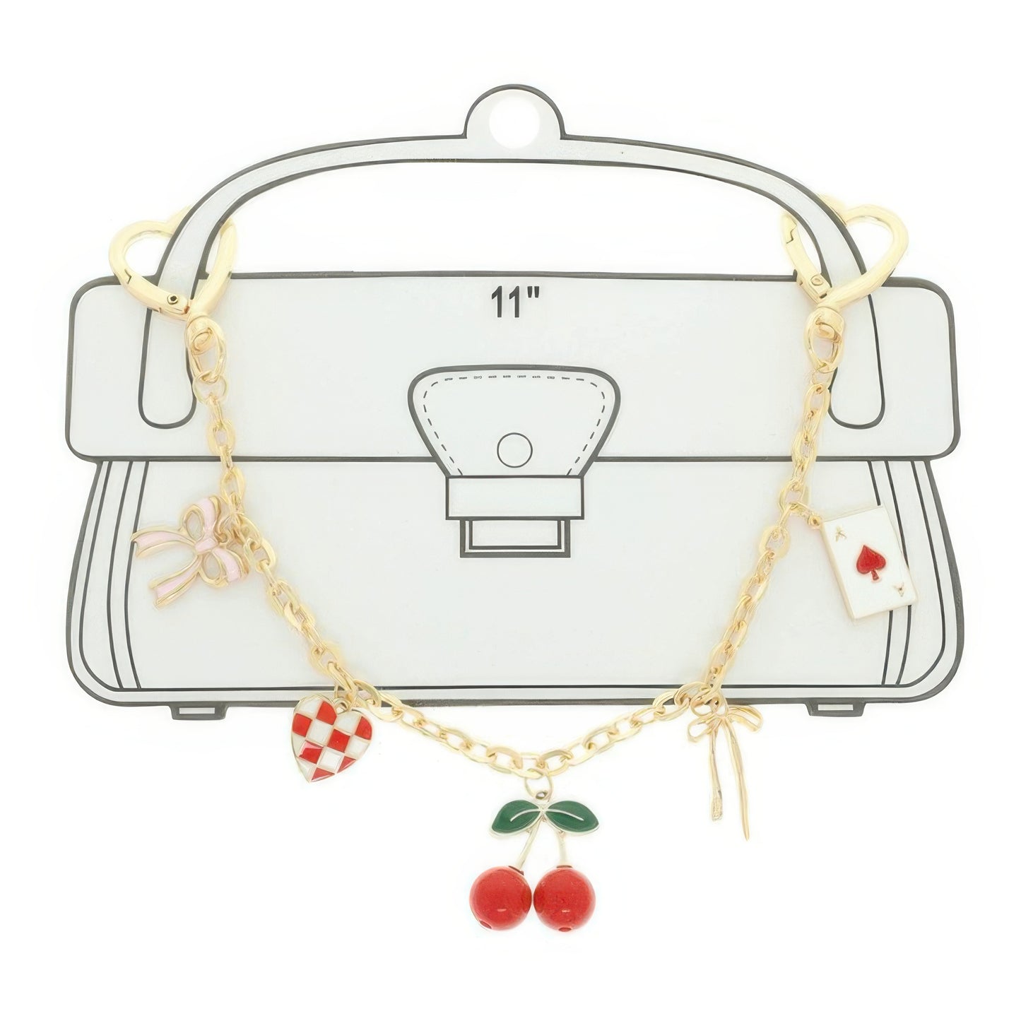 Whimsical Theme Bag Charm Chain - It's a Girly Place