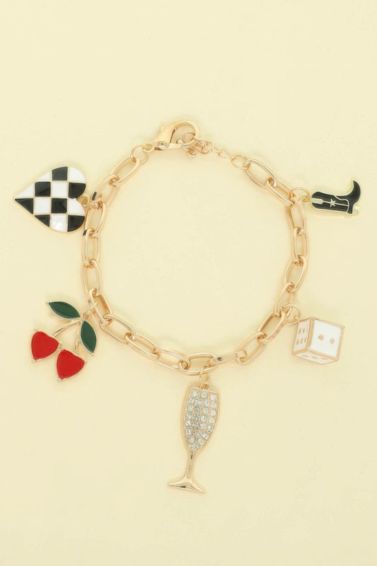 Luxury Theme Charm Bracelet - It's a Girly Place