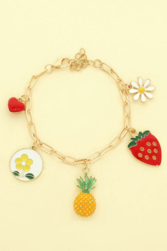 Spring Ecstasy Theme Charm Bracelet - It's a Girly Place