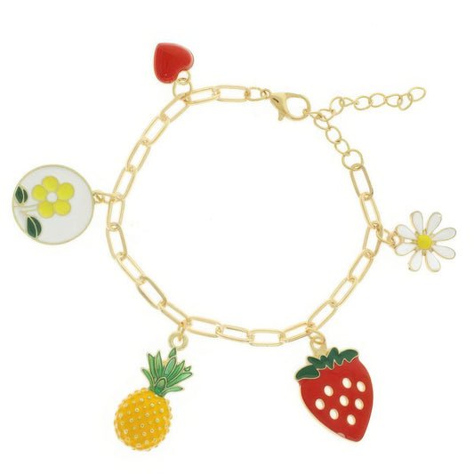 Spring Ecstasy Theme Charm Bracelet - It's a Girly Place
